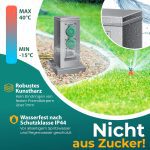 Градински контакт с колона със сензор за здрач - Image 5