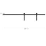 Комплект обков за плъзгащи се врати HOMCOM 180 см - Image 6