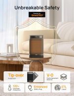 Dreo Space Heater, преносими електрически отоплители 1500W - Image 2