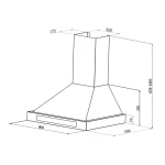 Zelda 90 абсорбатор Klarstein, 210W, 3 нива, 650m³/h, LED, енергиен клас B, неръждаема стомана - Image 8