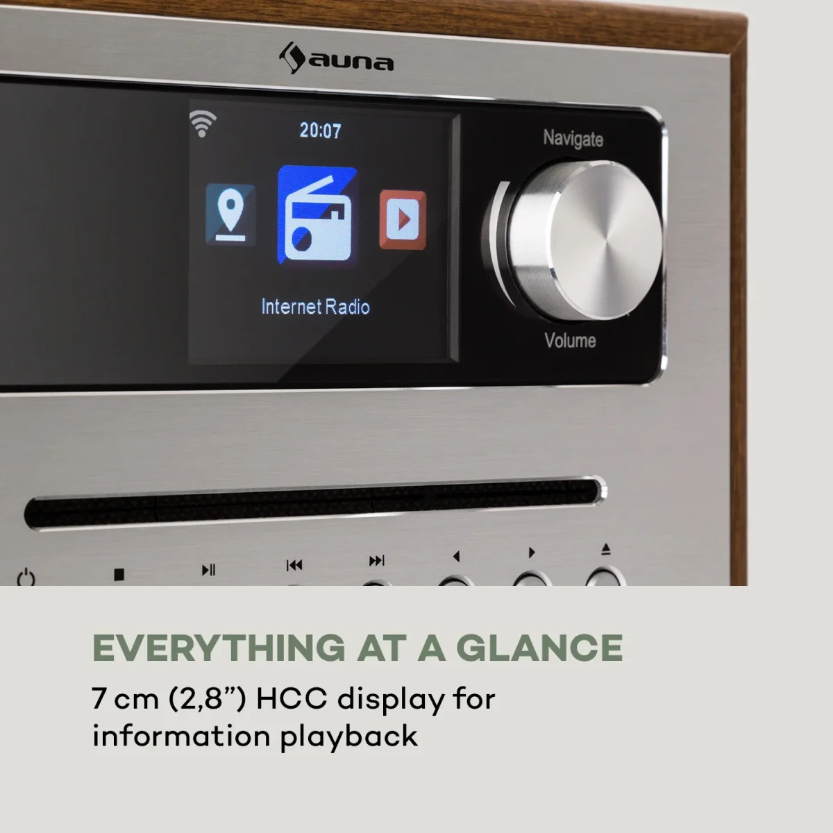 Silver Star CD Cube, радио, bluetooth, HCC дисплей Auna - Image 6