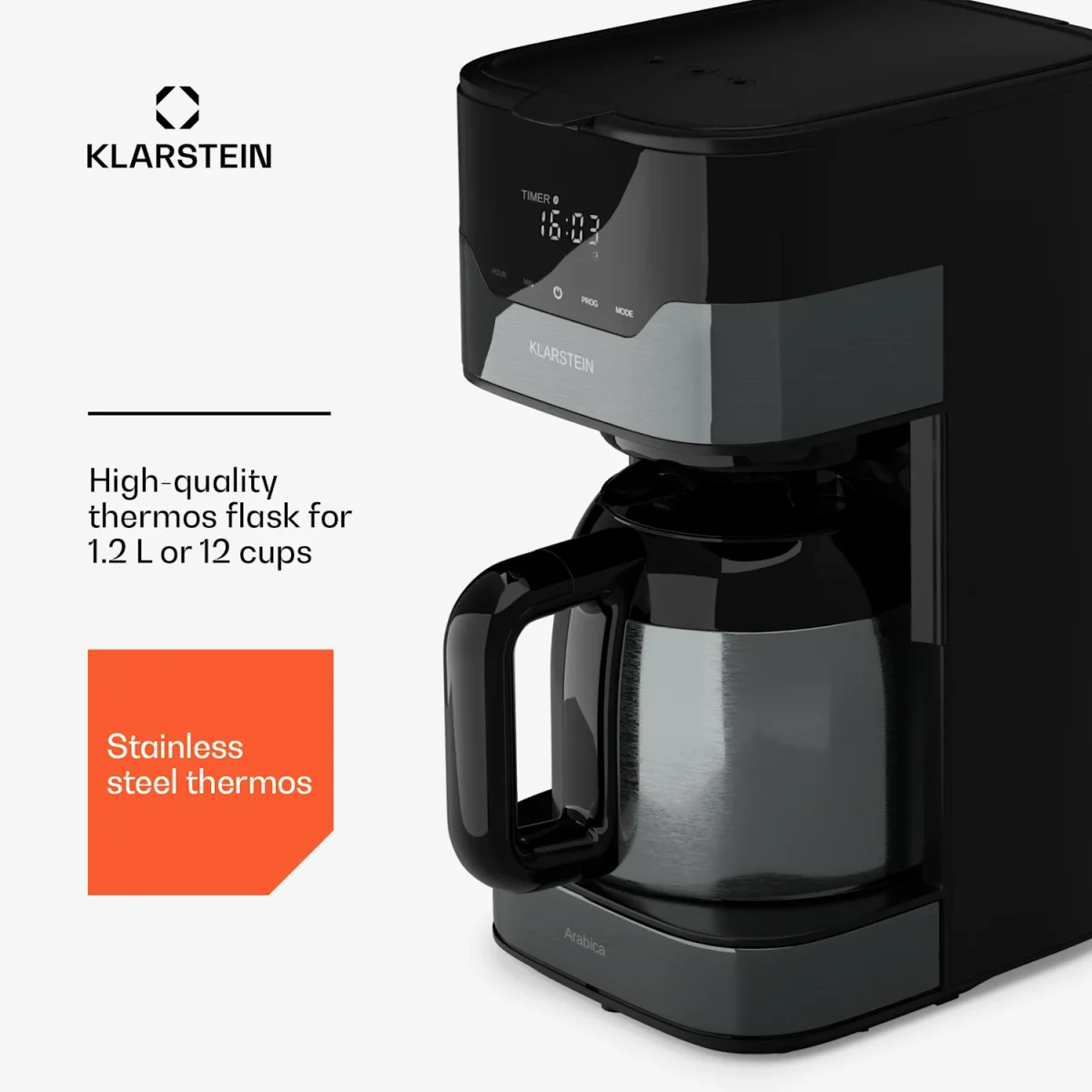 Кафемашина за арабика Klarstein 800 W - Image 2