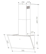 Klarstein Laurel 60 аспиратор с LED осветление 350 m³/h 65 W - Image 8
