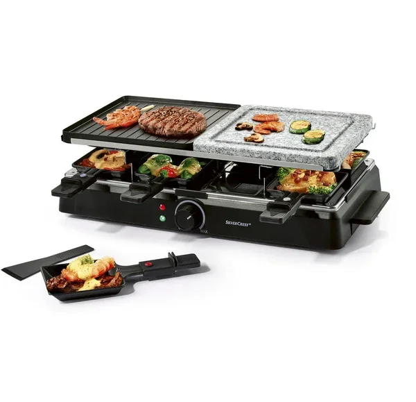SILVERCREST® KITCHEN TOOLS Раклет грил “SRGS 1400 E1”, с горещ камък, 1400 W