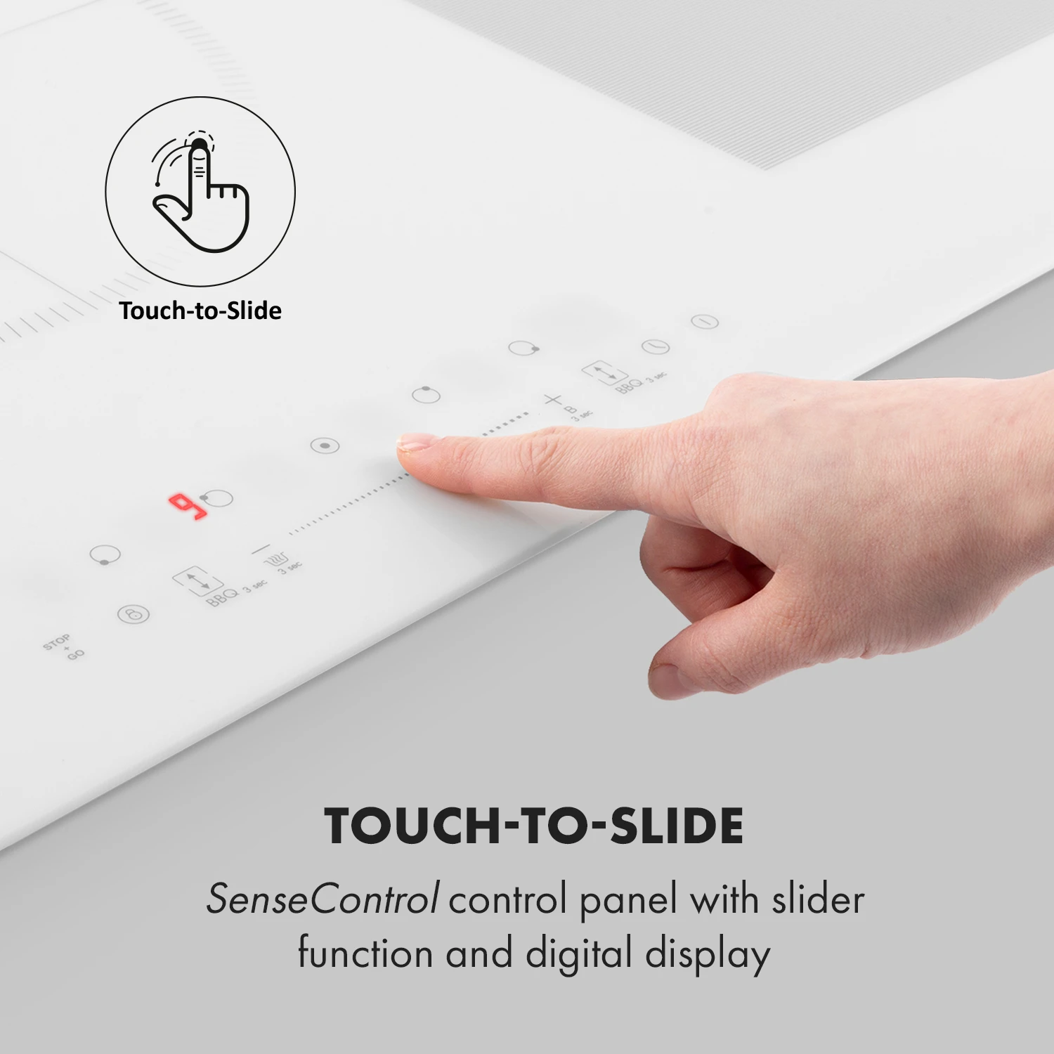 10035601_uk_0005_logo___Klarstein_Hot_Plate_Delicatessa_90_Flex_White Плот за вграждане Klarstein Delicatessa 90 Flex - Image 5