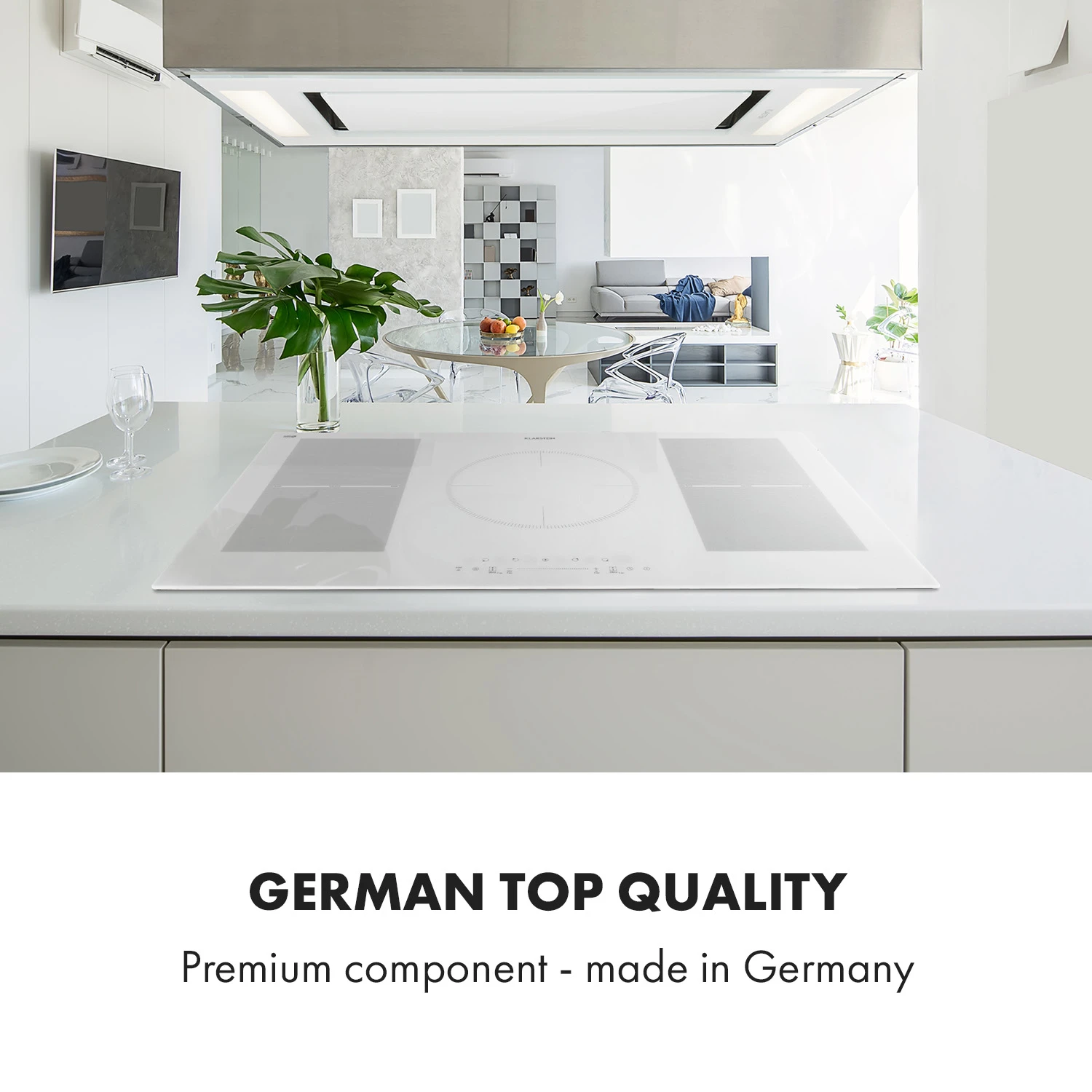 10035601_uk_0008_logo___Klarstein_Hot_Plate_Delicatessa_90_Flex_White Плот за вграждане Klarstein Delicatessa 90 Flex - Image 8