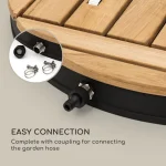 Градински душ Blumfeldt Sumatra Teak Round - Image 3