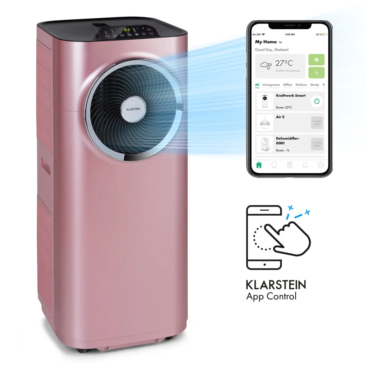 Мобилен климатик Klarstein Kraftwerk Smart 12K - Image 2