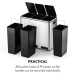 Кошче за отпадъци с педали Klarstein Grandmaster Trash - Image 4