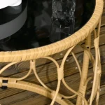 Outsunny Комплект от 2 градински маси Бохо стил - Image 4