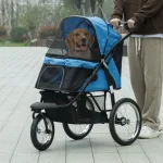 PawHut Pet Stroller Jogger за средни, малки кучета - Image 2