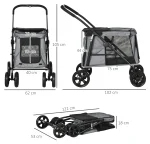 PawHut Количка за кучета D00-163V00GY - Image 3