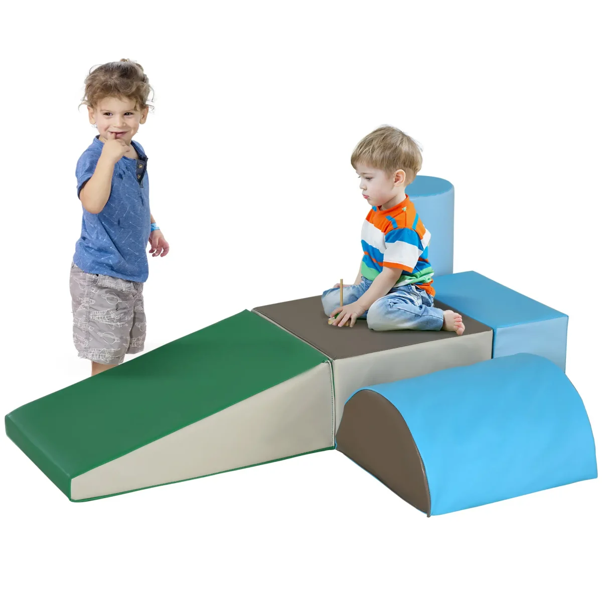 Комплект за игра за катерене и пълзене HOMCOM от 5 части - Image 11