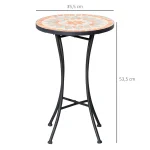 Градинска маса OUTSUNNY, помощна маса, мозайка - Image 5