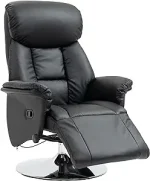 Фотьойл HOMCOM регулируема въртящa се облегалка