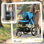 PawHut Pet Stroller Jogger за средни, малки кучета - Image 3