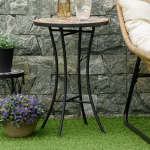 Градинска маса OUTSUNNY, помощна маса, мозайка - Image 7