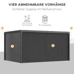 Outsunny Pergola Besede 4 завеси, 1 прибиращ се покрив - Image 2