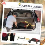 Количка за кучета PawHut за средни и големи кучета - Image 3