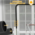 Outsunny Стойка за висящ стол, 135 cm x 178 cm x 205 cm - Image 7