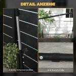 Outsunny Стойка за висящ стол, 135 cm x 178 cm x 205 cm - Image 8