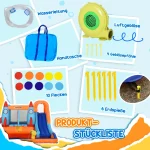 Outsunny Надуваем надуваем замък, включително вентилатор - Image 6