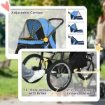 PawHut Pet Stroller Jogger за средни, малки кучета - Image 5