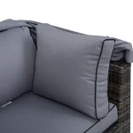 Outsunny ратанов комплект за отдих със сенник - Image 5