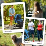 PawHut Pet Stroller Jogger за средни, малки кучета - Image 6