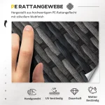 Outsunny ратанов комплект за отдих със сенник - Image 7