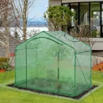 Outsunny Walk In Greenhouse оранжерия, PVC покритие