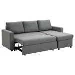 Ъглов диван HOMCOM с функция сън, място за съхранение - Image 7