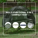 Outsunny Portable Camping Bed Сгъваема палатка - Image 7