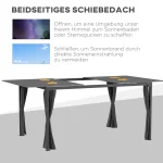 Outsunny Pergola Besede 4 завеси, 1 прибиращ се покрив - Image 7