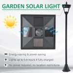 Outsunny Solar LED Градински фенер Колона 120 см - Image 7