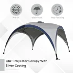 Outsunny 4 x 2,5M беседка външна шатра