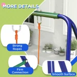 Детска люлка Outsunny, рамка за люлка с 2 люлки - Image 7