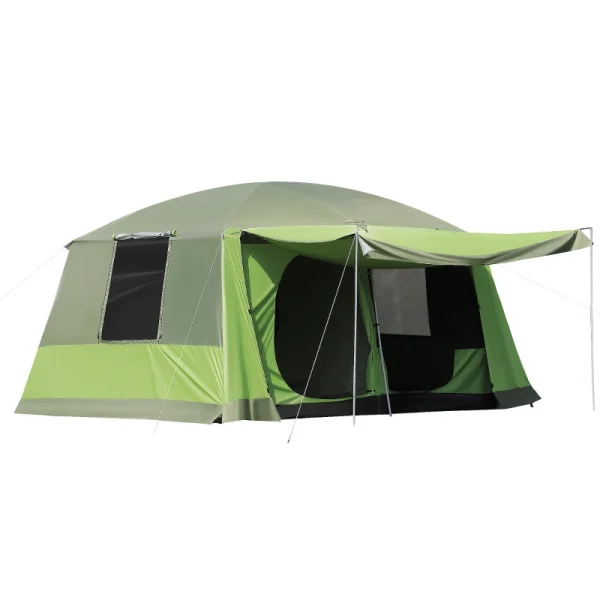 Палатка Outsunny Tunnel Tent с веранда, две стаи