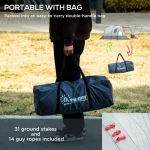 Тунелна палатка Outsunny за 6-8 места - Image 10