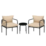 Комплект градински мебели Outsunny от 3 части - Image 3