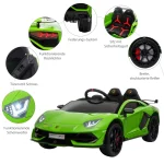 Акумулаторна кола за деца Homcom, Lamborghini, 12V - Image 7
