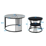 Холна маса комплект с помощна маса кръгла маса - Image 3