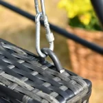 Outsunny Висяща пейка 2-местна ратанова градинска люлка - Image 7