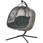 Outsunny Висящ стол-яйце за 2 души