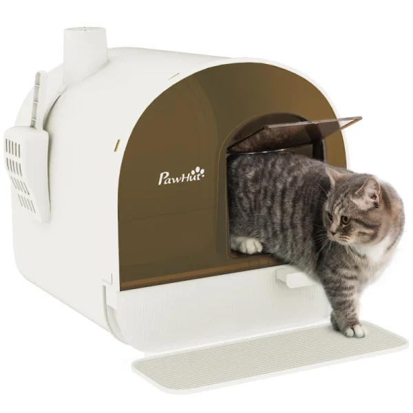 Котешка тоалетна PawHut с капак