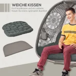 Outsunny Висящ стол-яйце за 2 души - Image 2