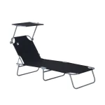 Outsunny Outdoor Сгъваем шезлонг, 4 нива