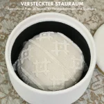 HOMCOM Табуретка Скрито съхранение, обратим капак - Image 4