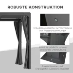 Outsunny Pergola Besede 4 завеси, 1 прибиращ се покрив - Image 8