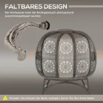 Градински стол Outsunny за 2 души - Image 6